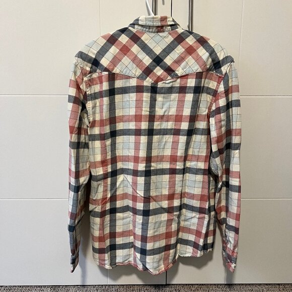 Guess Shirt Jacket  - Beige, red, blue checkered  -  Size:L - Slim fit - Picture 3 of 3